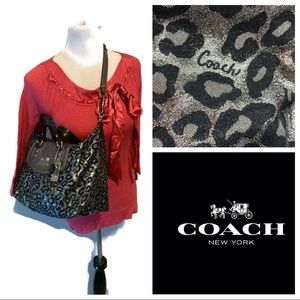 Leopard Print Coach Bag